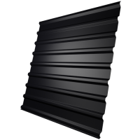 Профнастил МП20 0,45 мм, черный (RAL 9005)