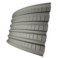 Профнастил ПГ18 0,5 мм, белый (RAL 9010)