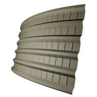 Профнастил ПГ18 0,5 мм, слоновая кость (RAL 1014)