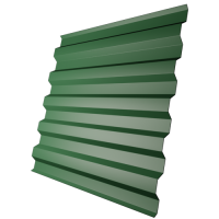 Профнастил С21 0,45 мм, лиственно-зеленый (RAL 6002)