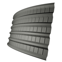 Профнастил ПГ18 0,5 мм, сигнально серый (RAL 7004)