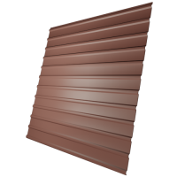 Профнастил С10 0,45 мм, оксид красный (RAL 3009)