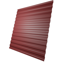 Профнастил МП10 0,4 мм, красный (RAL 3028)