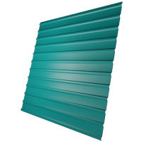 Профнастил С10 0,45 мм, водная синь (RAL 5021)