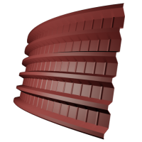 Профнастил ПГ44 0,5 мм, красный (RAL 3028)