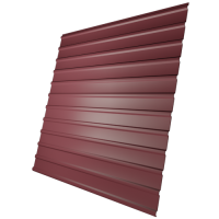 Профнастил С10 0,45 мм, винно-красный (RAL 3005)