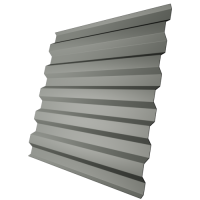 Профнастил С21 0,45 мм, транспортно серый (RAL 7042)