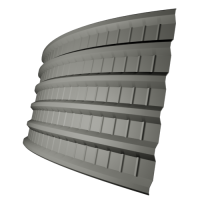 Профнастил ПГ18 0,5 мм, телегрей 4 (RAL 7047)
