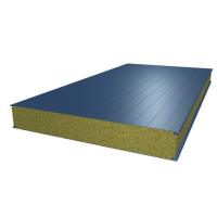 Сэндвич-панель стеновая с минеральной (базальтовой) ватой (МВУ) Сигнальный синий (RAL 5005)