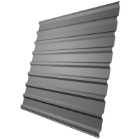 Профнастил МП20 0,45 мм, бело-алюминиевый (RAL 9006)