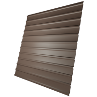 Профнастил С10 0,45 мм, шоколад (RAL 8017)