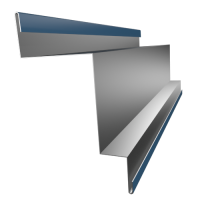 Нащельник стыковой примыкания стеновых сэндвич-панелей к бетонной стене