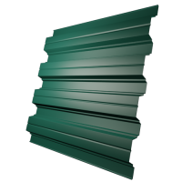 Профнастил Н114 0,6 мм, зеленый мох (RAL 6005)