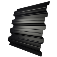 Профнастил Н75 0,5 мм, черный (RAL 9005)