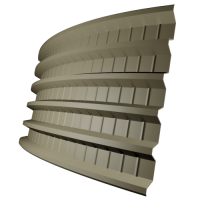 Профнастил ПГ44 0,5 мм, бежевый (RAL 1001)