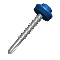 Саморез по металлу с усиленным сверлом 5.5х38 мм Окрашенный