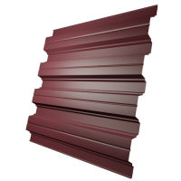 Профнастил Н114 0,6 мм, винно-красный (RAL 3005)