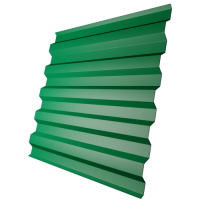 Профнастил С21 0,45 мм, зеленый (RAL 6037)