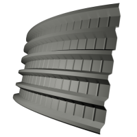 Профнастил ПГ44 0,5 мм, сигнально серый (RAL 7004)