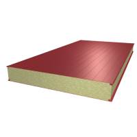 Сэндвич-панель стеновая с пенополиизоциануратом (ПИР/PIR) Транспортный красный (RAL 3020)