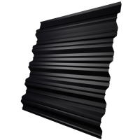 Профнастил НС35 0,45 мм, черный (RAL 9005)