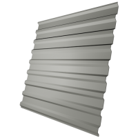 Профнастил С20 0,4 мм, телегрей 4 (RAL 7047)