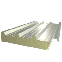 Сэндвич-панель кровельная с пенополиизоциануратом (ПИР/PIR) Серо-белый (RAL 9002)