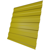 Профнастил С8 0,4 мм, сигнально желтый (RAL 1003)
