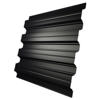 Профнастил Н114 0,6 мм, черный (RAL 9005)