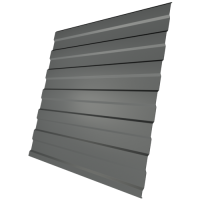 Профнастил С8 0,4 мм, графитовый серый (RAL 7024)