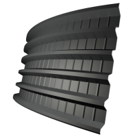 Профнастил ПГ44 0,5 мм, графитовый серый (RAL 7024)