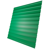 Профнастил С10 0,45 мм, зеленый (RAL 6037)