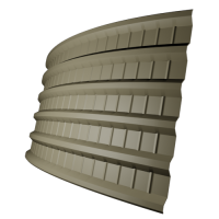 Профнастил ПГ18 0,5 мм, бежевый (RAL 1001)