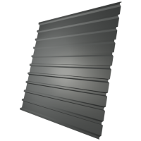 Профнастил С18 0,4 мм, графитовый серый (RAL 7024)