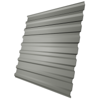 Профнастил С20 0,4 мм, бело-алюминиевый (RAL 9006)