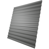 Профнастил МП10 0,4 мм, бело-алюминиевый (RAL 9006)