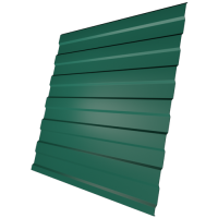 Профнастил С8 0,4 мм, зеленый мох (RAL 6005)