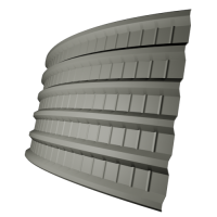 Профнастил ПГ18 0,5 мм, светло-серый (RAL 9002)