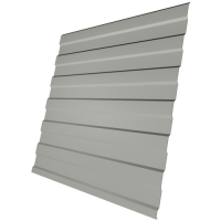 Профнастил С8 0,4 мм, телегрей 4 (RAL 7047)