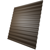 Профнастил МП10 0,4 мм, коричневый (RAL 8028)