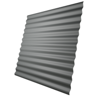 Профнастил МП18 0,45 мм, транспортно серый (RAL 7042)