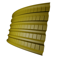 Профнастил ПГ18 0,5 мм, сигнально желтый (RAL 1003)