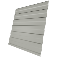 Профнастил С8 0,4 мм, белый (RAL 9010)