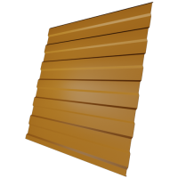 Профнастил С8 0,4 мм, оранжевый (RAL 2004)