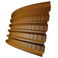 Профнастил ПГ44 0,5 мм, оранжевый (RAL 2004)