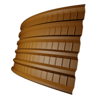 Профнастил ПГ18 0,5 мм, оранжевый (RAL 2004)