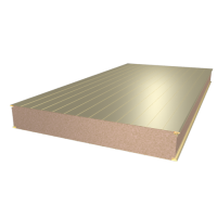 Сэндвич-панель стеновая с пенополиуретаном (ППУ/PUR) Слоновая кость (RAL 1014)