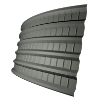Профнастил ПГ18 0,5 мм, транспортно серый (RAL 7042)