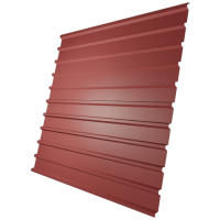 Профнастил С18 0,4 мм, красный (RAL 3028)