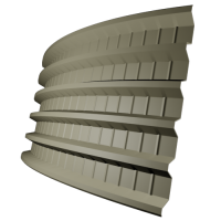 Профнастил ПГ44 0,5 мм, слоновая кость (RAL 1014)